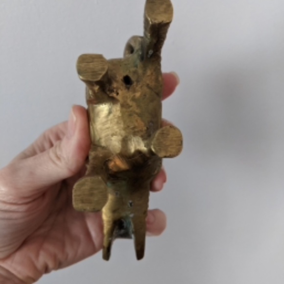 Vintage Brass Elephant statuette 🐘 - Picture 3 of 9
